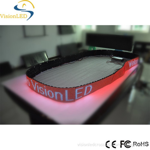 Indoor P7.62 Full Color Flexible Led Sign For Arbitrary Shape Screen